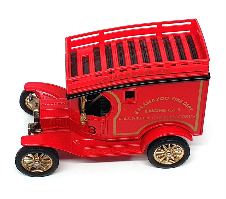 Corgi 9cm Long Diecast 875 - Ford Model T Van (Kalamazoo Fire Dept.) Red