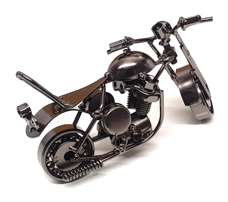 EQLEF Appx 15cm Long 41129 - Metal Chopper Motorbike Ornamet