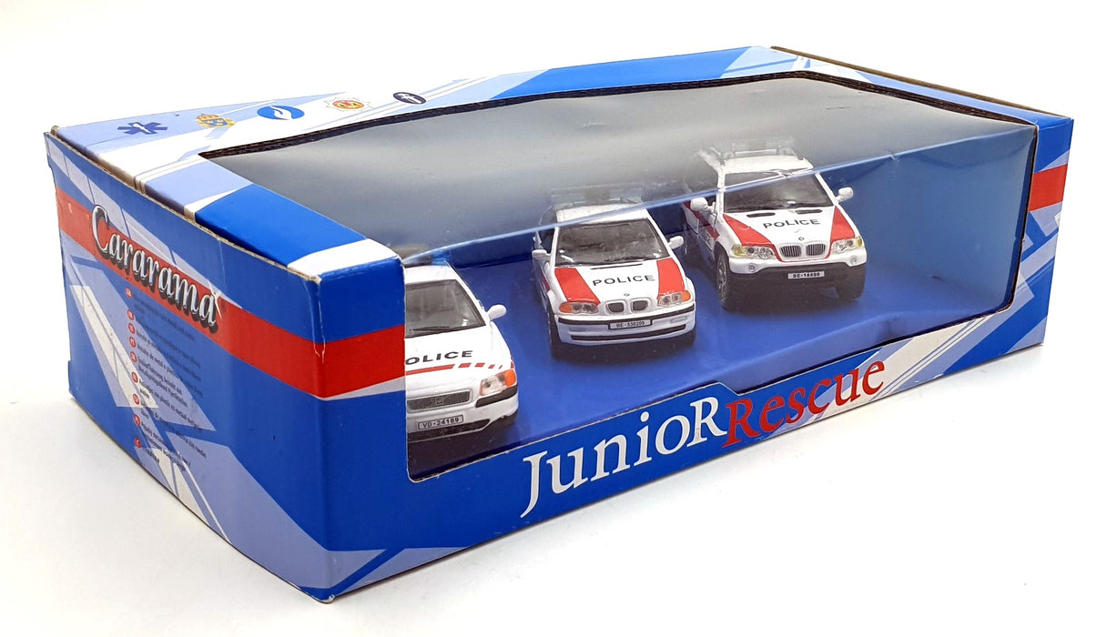 Cararama 1/43 Scale 370 - BMW Police Cars Mini 3 Piece Set  - Police