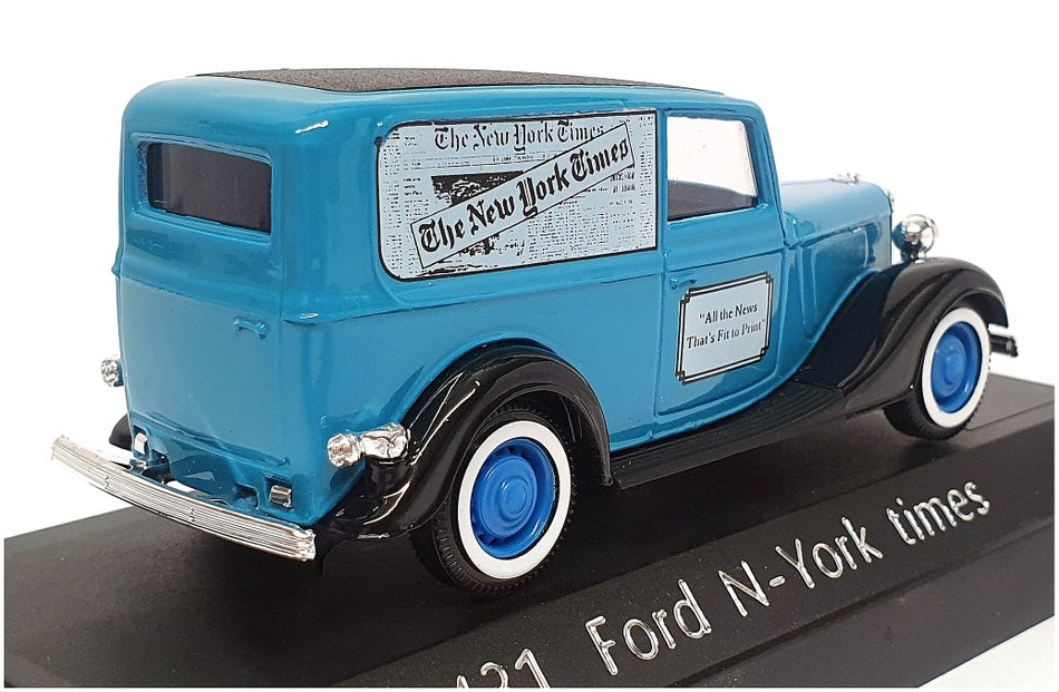 Solido 1/43 Scale Diecast 4431 - Ford Van (New York Times) - Blue
