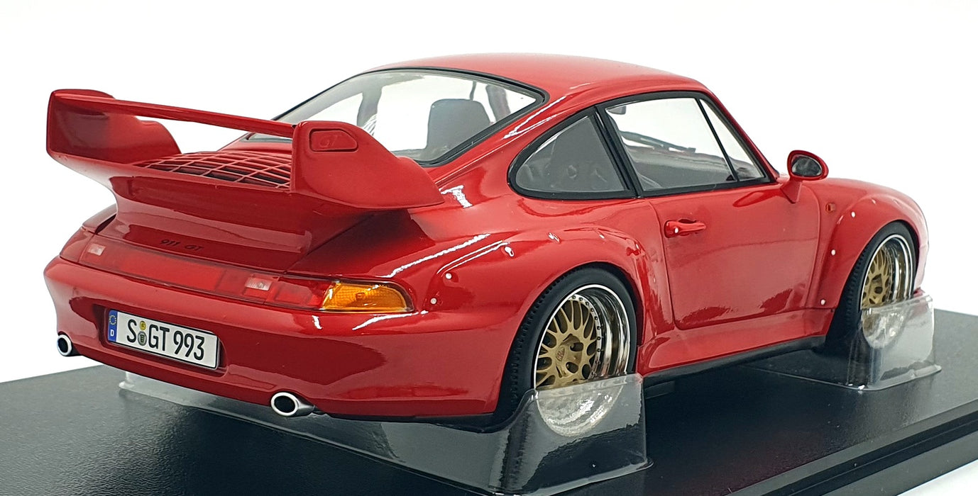 KK Scale 1/18 Scale KKDC181425B - 1996 Porsche 911 (993) GT2 - Red