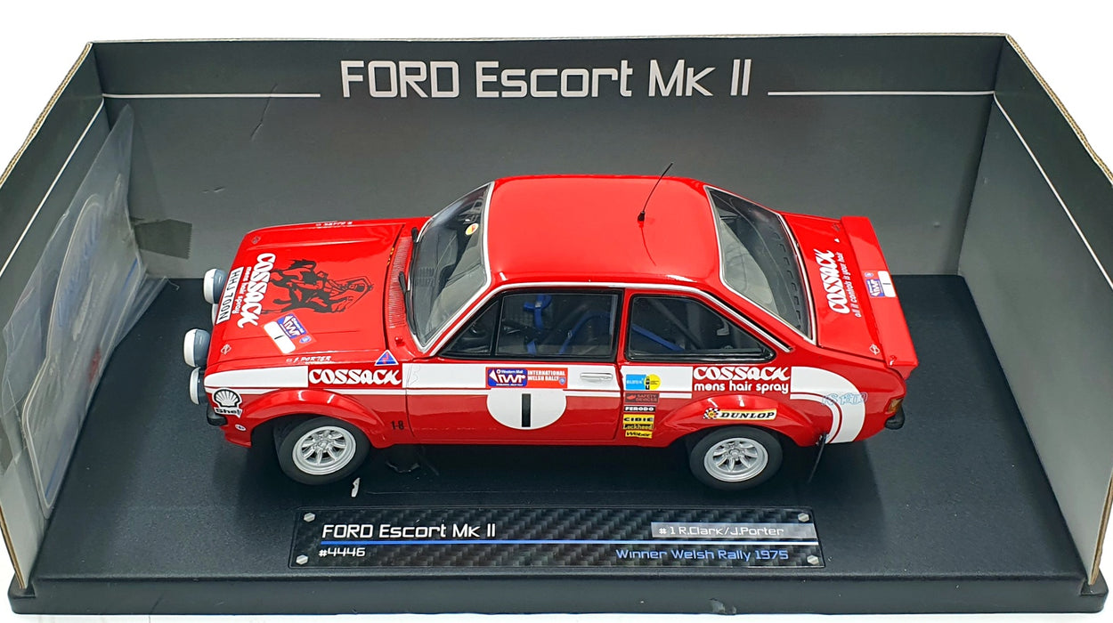 Sun Star 1/18 Scale Diecast 4446 Ford Escort MK2 RS 1800 Winner Welsh Rally 1975