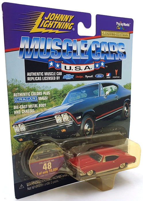 Johnny Lightning 1/64 Scale 230-05 Dragsters USA 1968 Chevrolet Chevelle #48 Red