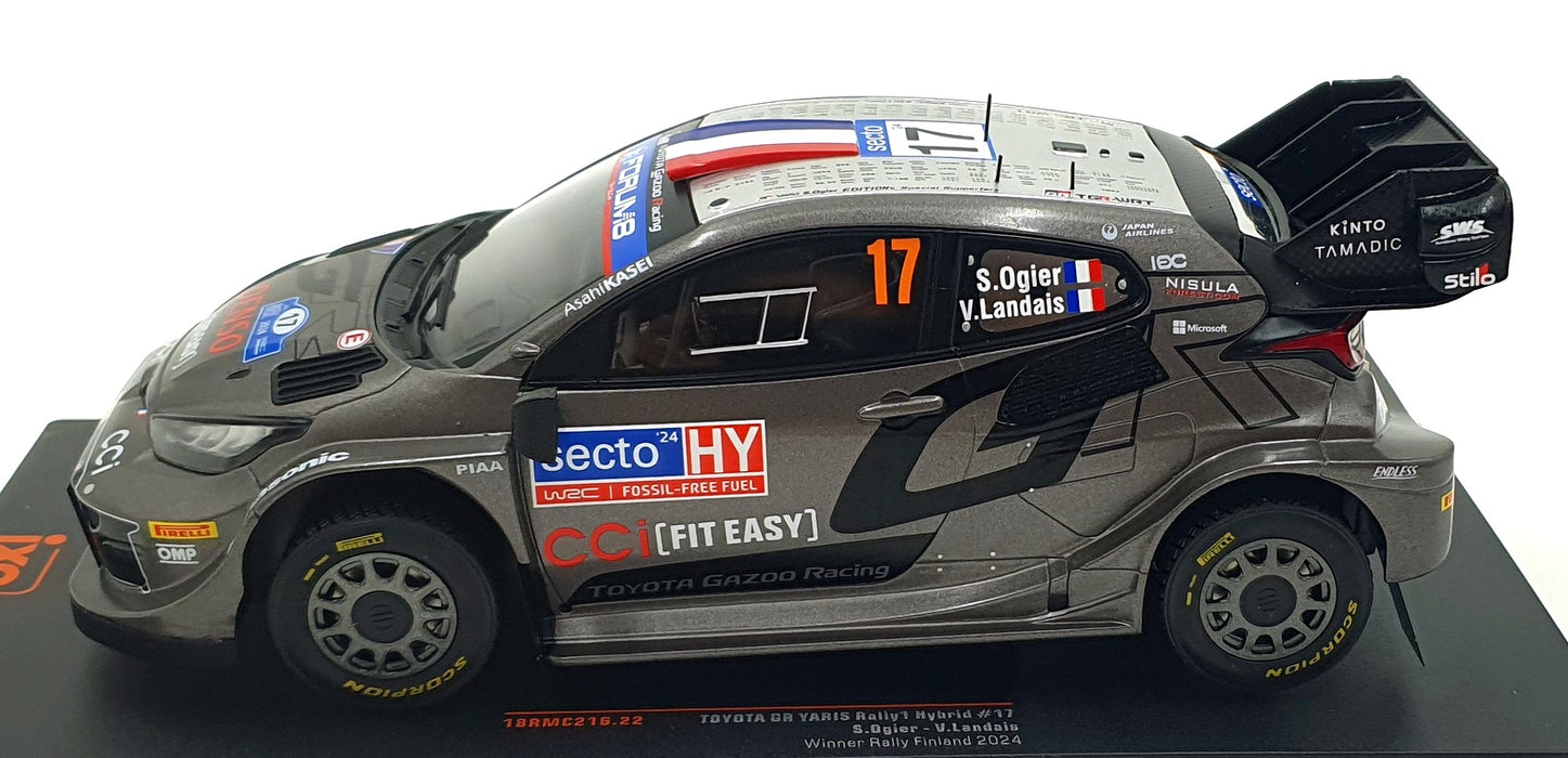 Ixo 1/18 Scale 18RMC216.22 - Toyota GR Yaris Rally1 Hybrid #17 Finland 2024