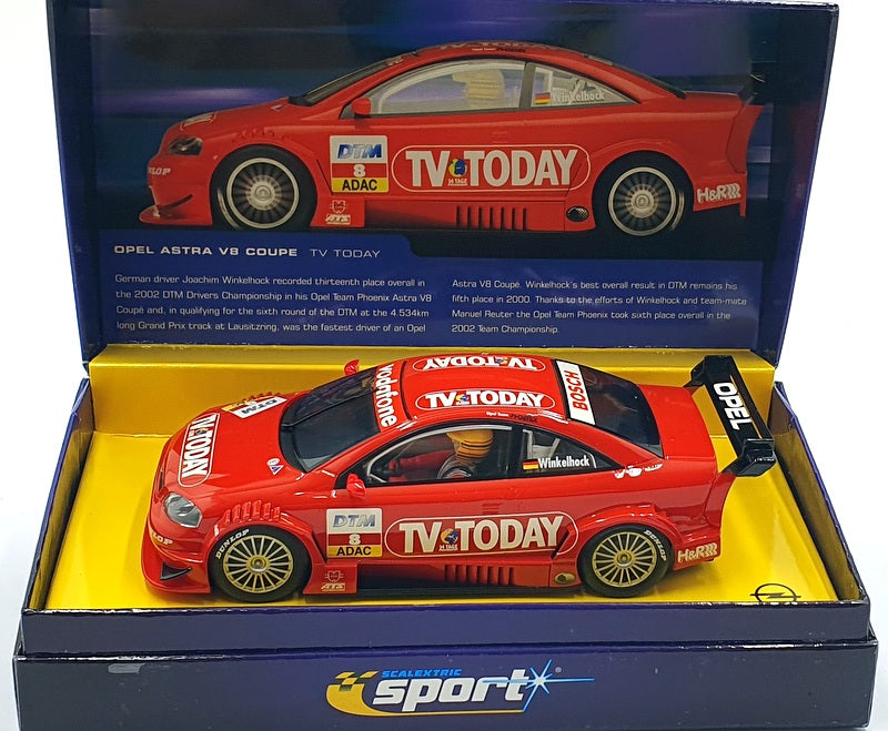 Scalextric 1/32 Scale Slot Car C2475A - Opel Astra V8 Coupe #8 - Red