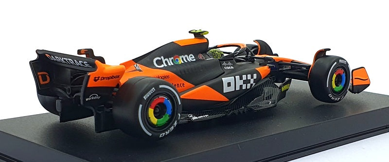Burago 1/43 Scale 18-38215 - McLaren MCL38 #4 Miami Grand Prix 2024 - Norris