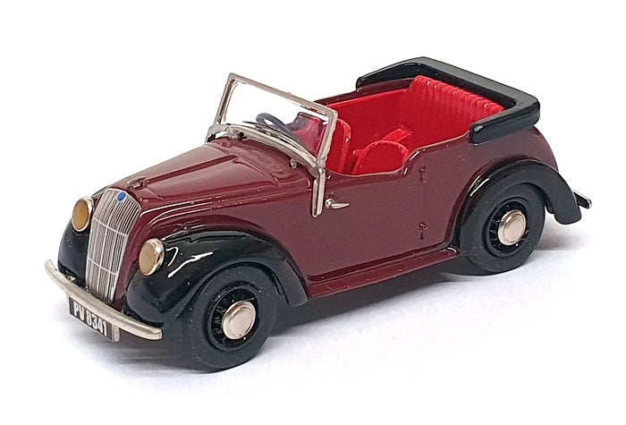 Western Models 1/43 Scale WMS102TT - 1938 Morris 8 Series E Tourer - Dk. Red