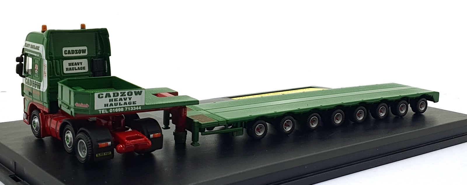 Oxford Diecast 1/76 Scale DAF02LL - DAF 105 (SS) Low Loader Cadzow - Green