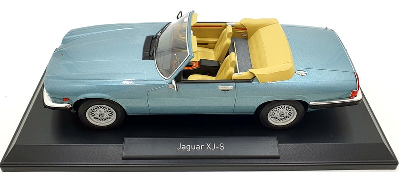 Norev 1/18 Scale Diecast 182635 - Jaguar XJ-S Cabriolet 1988 - Metallic Blue