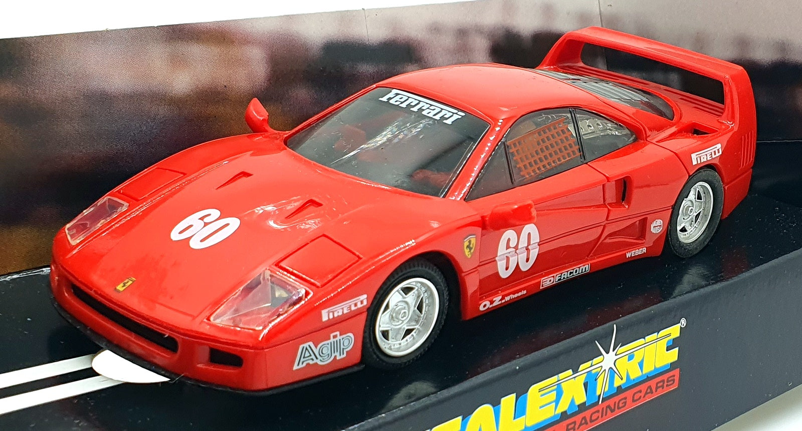 Scalextric 1/32 Scale Slotcar C589 - Ferrari F40 #60 - Red