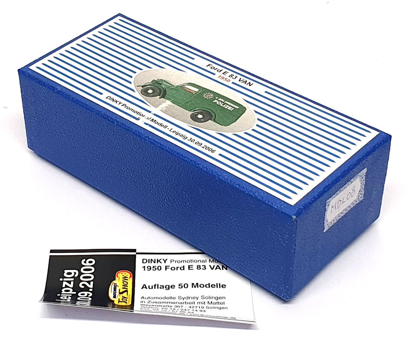 Matchbox Dinky 1/43 Scale MDL08 - 1950 Ford E 83 Van Polizei Leipzig 30/09/06