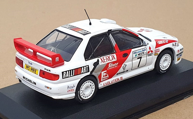 Altaya 1/43 Scale LR967 - Mitsubishi Lancer Evo III #7 1000 Lakes Rally 1996