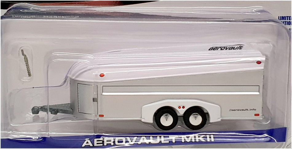 Greenlight 1/64 Scale 30008 - Aerovault MkII Trailer - Silver/White