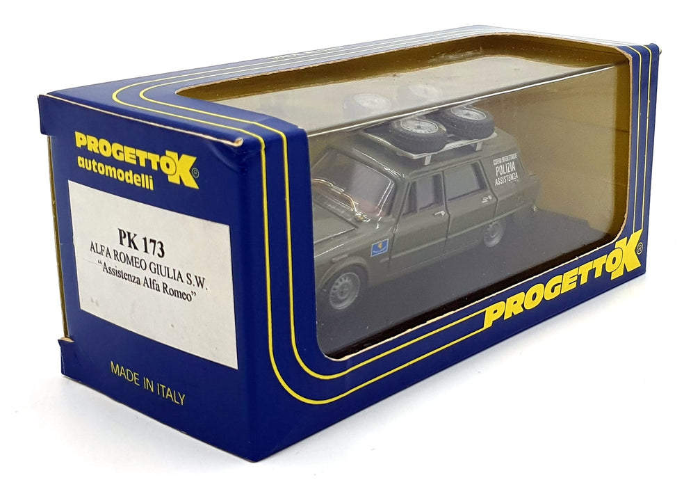 ProgettoK 1/43 Scale PK 173 Alfa Romeo Giuilia SW "Assistenza" Polizia - Green