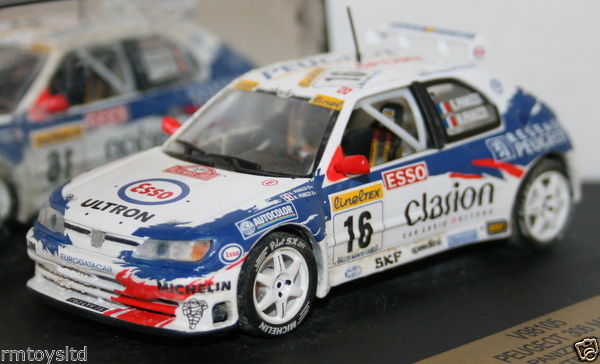 VITESSE 1/43 SCALE - V98105 - PEUGEOT 306 MAXI MONTECARLO RALLY 1998 PANIZZI