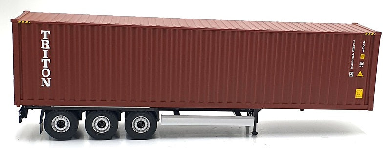 Solido 1/24 Scale S2400501 - 2021 Remorque Porte Container - Red