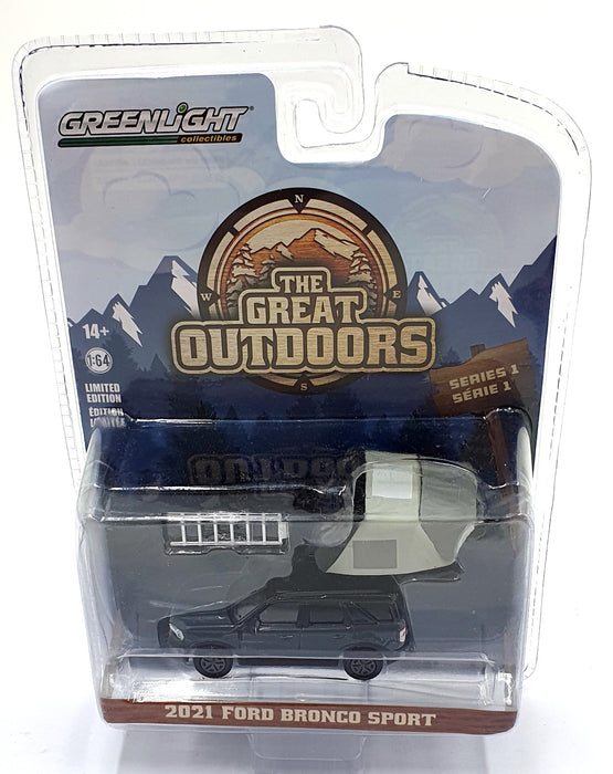 Greenlight 1/64 Scale 38010-F - 2021 Ford Bronco Sport - Black