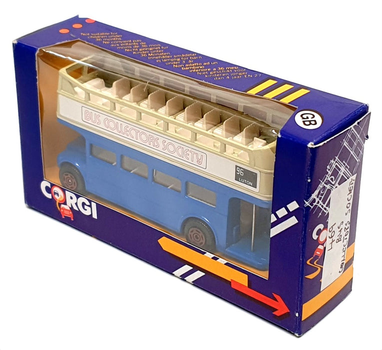 Corgi 469 - AEC Routemaster Open Top Bus (Bus Collectors Society) Blue/Cream