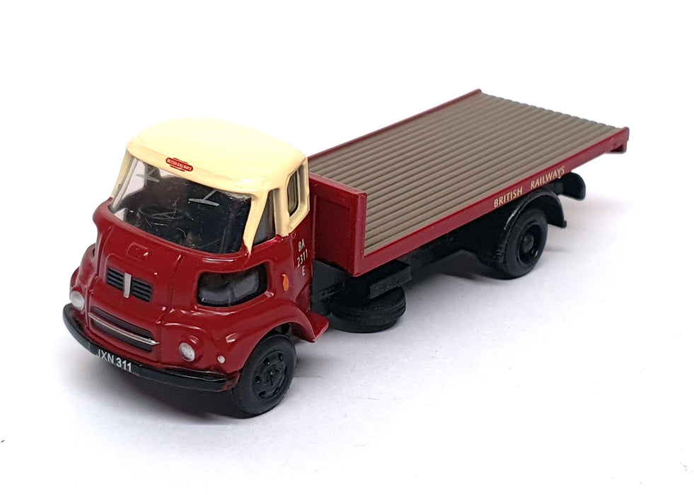 Base Toys 1/76 Scale D-20 - Leyland FG Flatbed British Railways - Maroon
