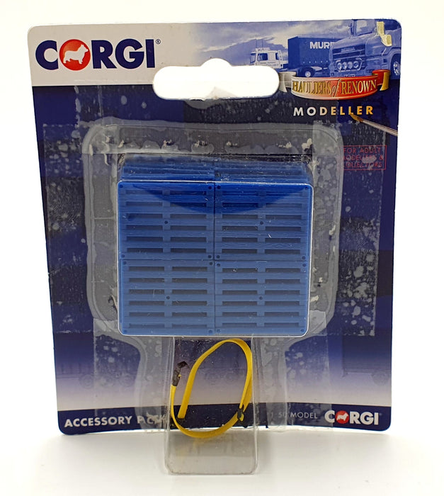 Corgi 1/50 Scale CC19701 Accessories 40 Pallets & 2 Elastic Straps - Blue