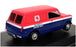 Oxford Diecast 1/43 Scale MV026 - BMC Mini Van - Red/Black