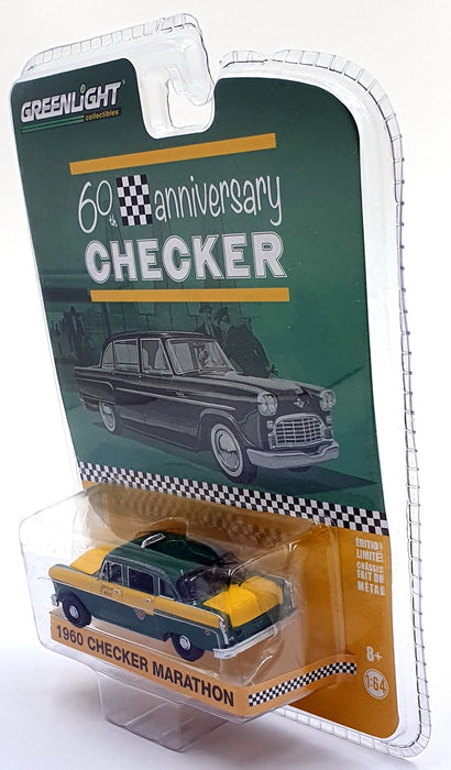 Greenlight 1/64 Scale 28060-C - 1960 Checker Marathon 60th Anniversary - Green