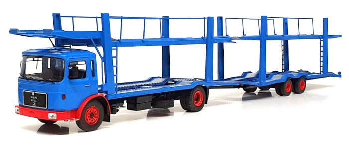 Ixo Models 1/43 Scale Diecast TTRX034 - MAN F7 Car Transporter - Blue