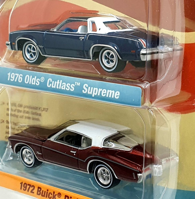 Johnny Lightning 1/64 Scale JLPK022 - Super Seventies - Olds/ Buick - Blue/Red
