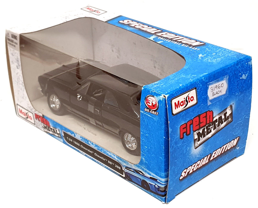Maisto 1/24 Scale 31960 - 1966 Chevrolet Chevelle SS396 - Black