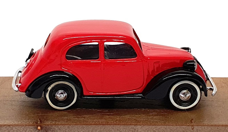 Brumm 1/43 Scale R31 - 1937-39 Fiat 508C Berlina 1100 - Red/Black