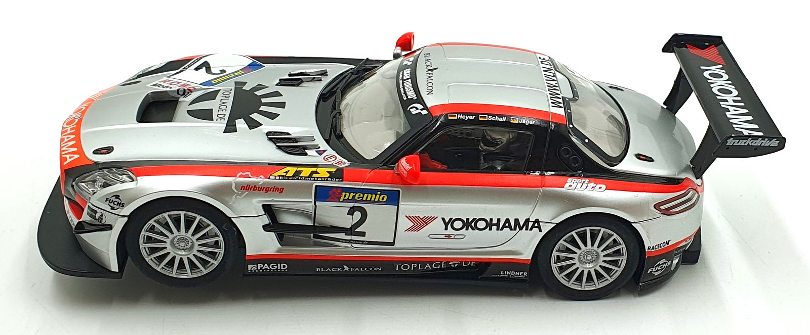 Carrera 1/32 Scale Slot Car 27381 - Mercedes-Benz SLS AMG GT3 #2 VLN 2011
