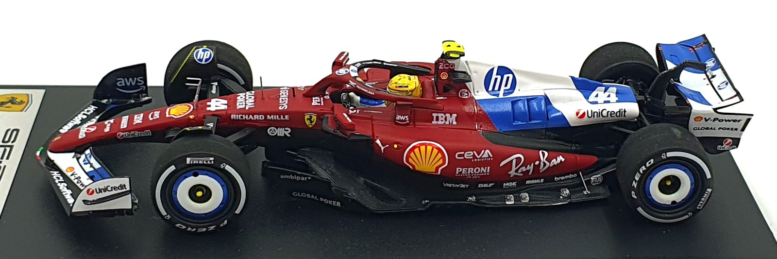 Look Smart 1/43 Scale LS18F1077 - F1 Ferrari SF-25 F1 Miami GP 2025 Hamilton