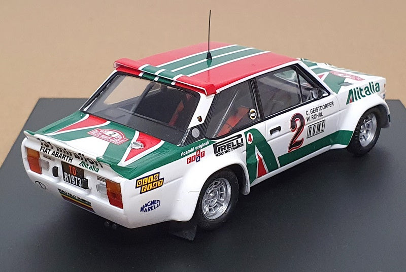 Trofeu 1/43 Scale 1409 - Fiat 131 Abarth #2 Monte Carlo 1978 - White/Green/Red