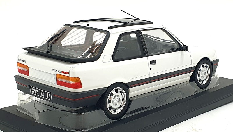 Norev 1/18 Scale Diecast 184888 - 1988 Peugeot 309 GTi - Meije White