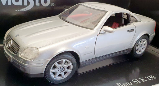 Maisto 1/18 Scale Diecast 56022 - 1996 Mercedes Benz SLK 230 - Silver