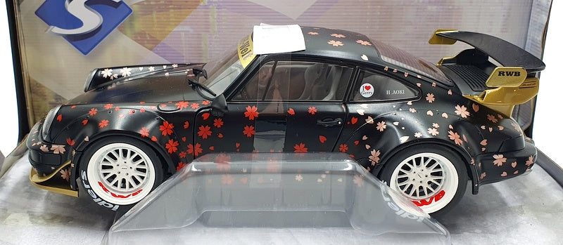 Solido 1/18 Scale Diecast S1807507 - Porsche 911 RWB 2021 Aoki - Black