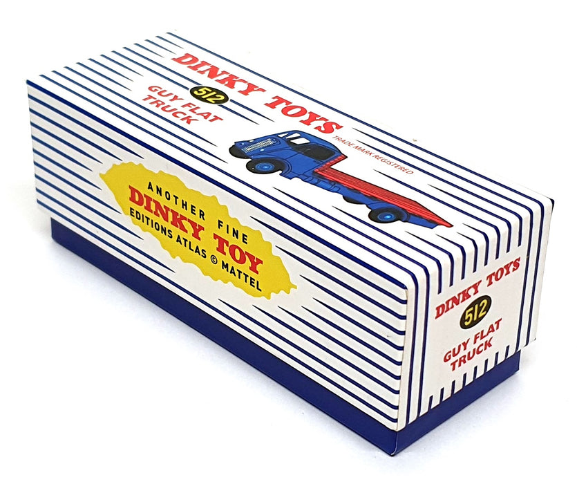 Atlas Editions Dinky Toys Diecast 512 - Guy Flat Truck - Blue/Red
