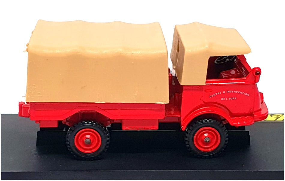 Verem 1/43 Scale Diecast 212 - Renault 4x4 Pompiers Fire Truck - Red/Tan