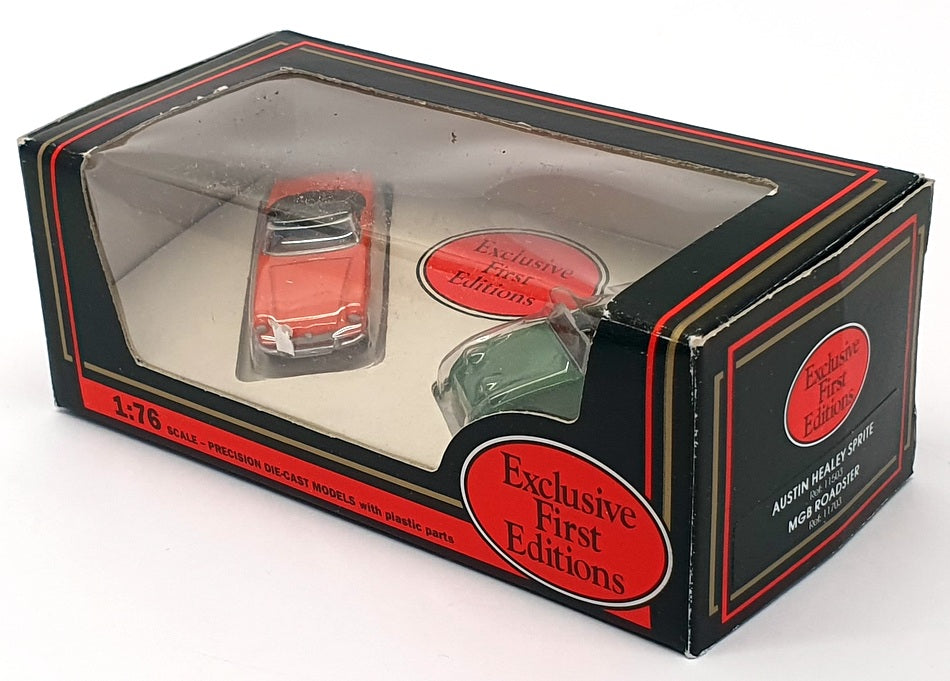 EFE 1/76 Scale 11503 11703 - Austin Healey Sprite & MGB Roadster - Orange Green