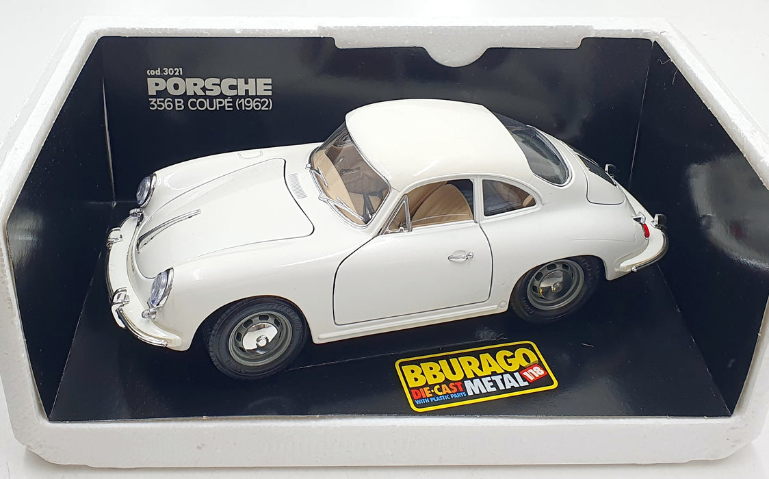 Burago 1/18 scale 3021 - Porsche 356B Coupe 1962 - White