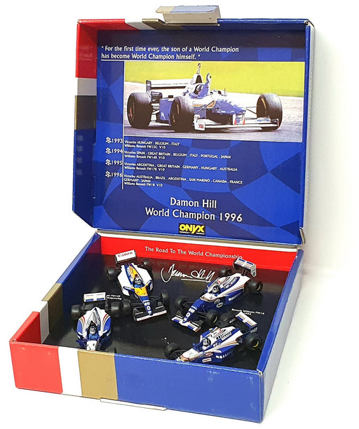 Onyx 1/43 Scale LE-8 - F1 Williams 4 Piece Set - Damon Hill World Champion 1996