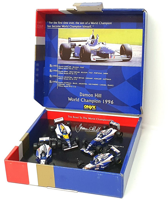 Onyx 1/43 Scale LE-8 - F1 Williams 4 Piece Set - Damon Hill World Champion 1996