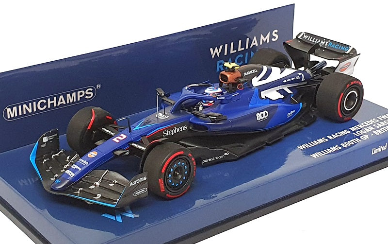 Minichamps 1/43 Scale 417 231102 - F1 Williams Mercedes #2 800Th GP British 2023