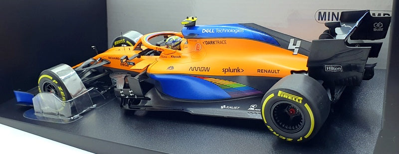 Minichamps 1/18  Scale 530 201904 McLaren F1 Team MCL35M 3rd Austrian GP Norris