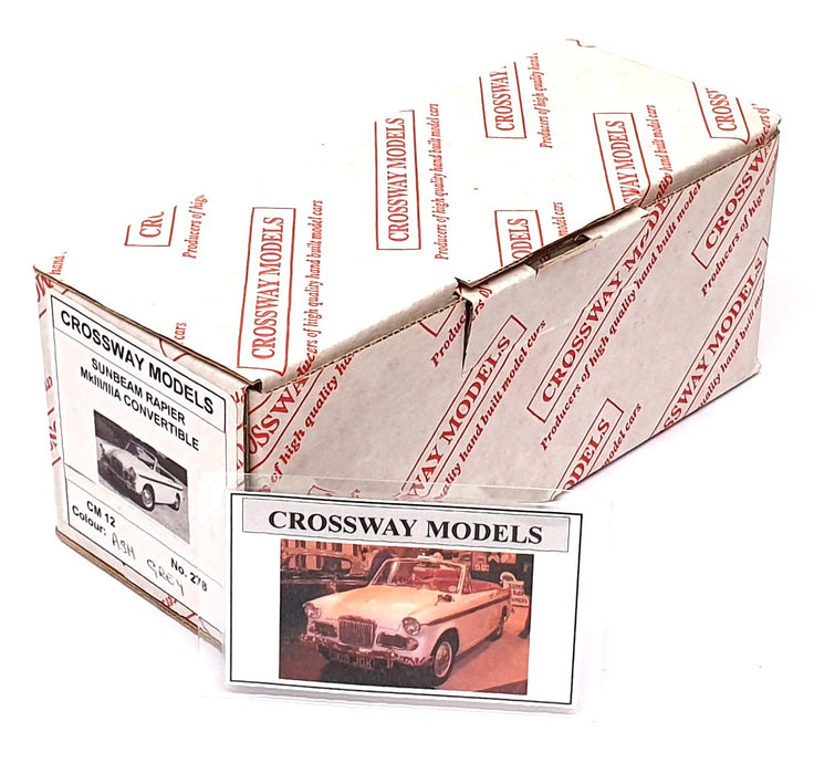 Crossway Models 1/43 Scale CM12 Sunbeam Rapier MkIII/IIIA - Ash Grey