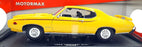 Motor Max 1/18 Scale Diecast 73133 - 1969 Pontiac GTO Judge - Yellow