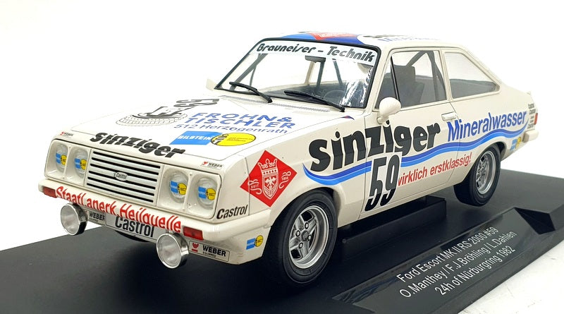 Model Car Group 1/18 Scale MCG18438R Ford Escort MK2 RSA 2000 #59 24h N'ring '82