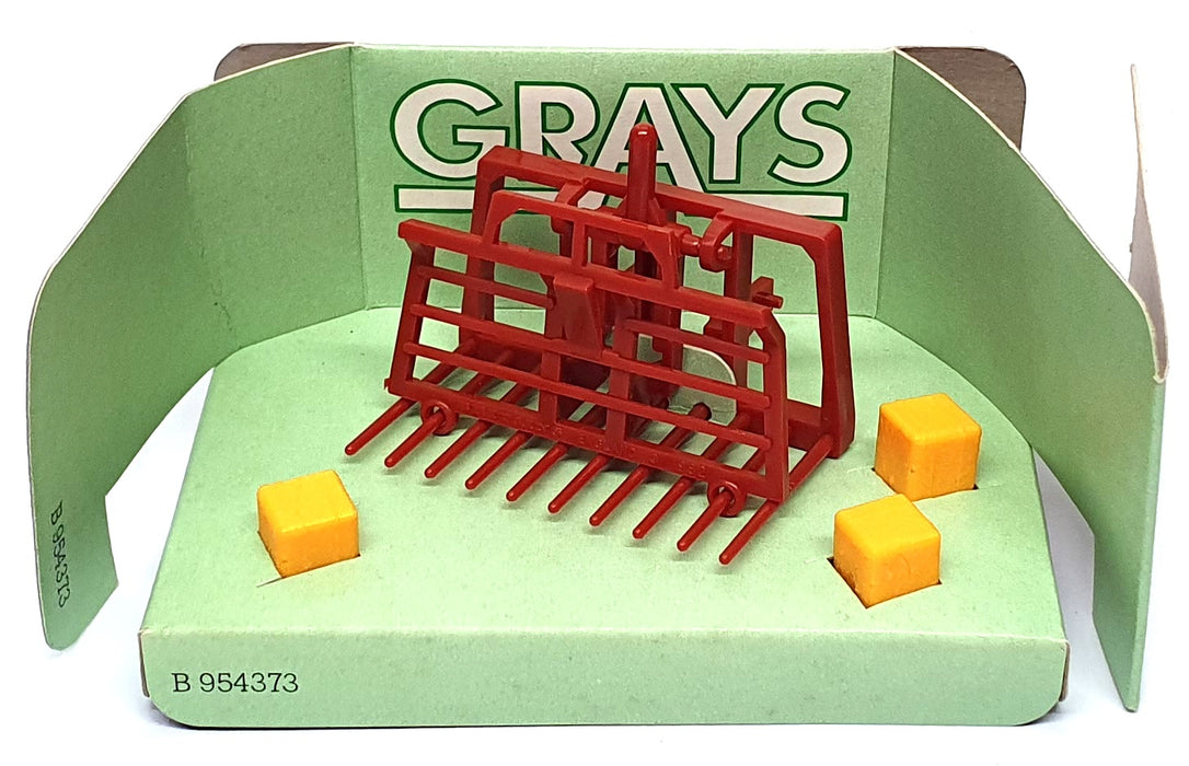 Britains 1/32 Scale 9543 - Farm Implement Push-Off Buck Rake - Brown