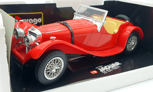 Burago 1/18 Scale 3006 - Jaguar SS 100 1937 - Red