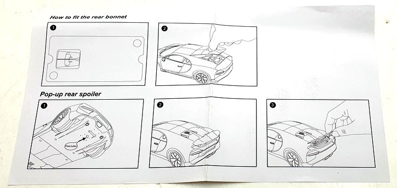 Autoart 1/18 Scale Diecast 70994 - Bugati Chiron - Yellow/Black